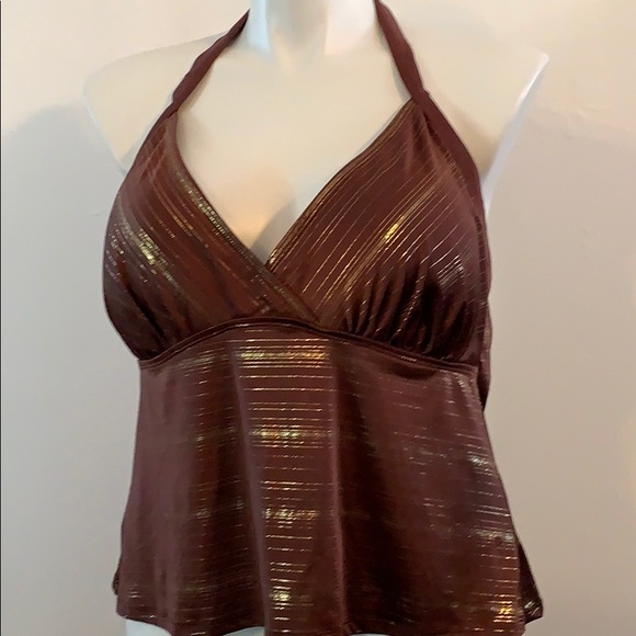 Mossimo Supply Co. Other - Brown and Gold Swim Top- pretty